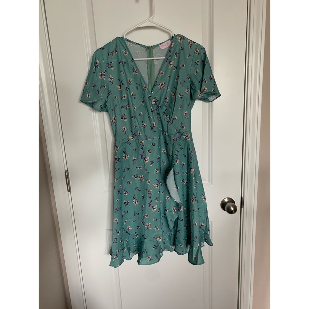 Pink lily dress